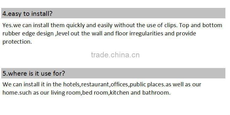 Skirting board for laminated/vinyl/bamboo/wooden/pvc floor