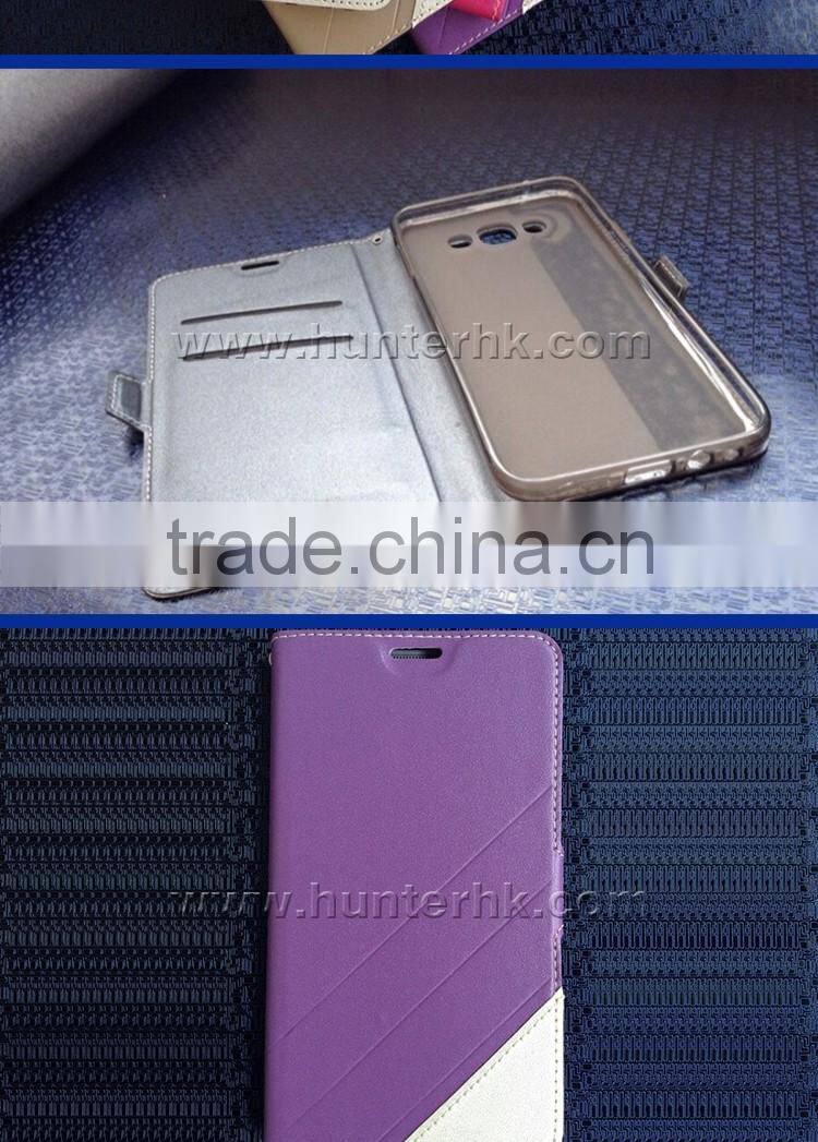 Multicolor PU Leather Wallet Case For Samsung J7