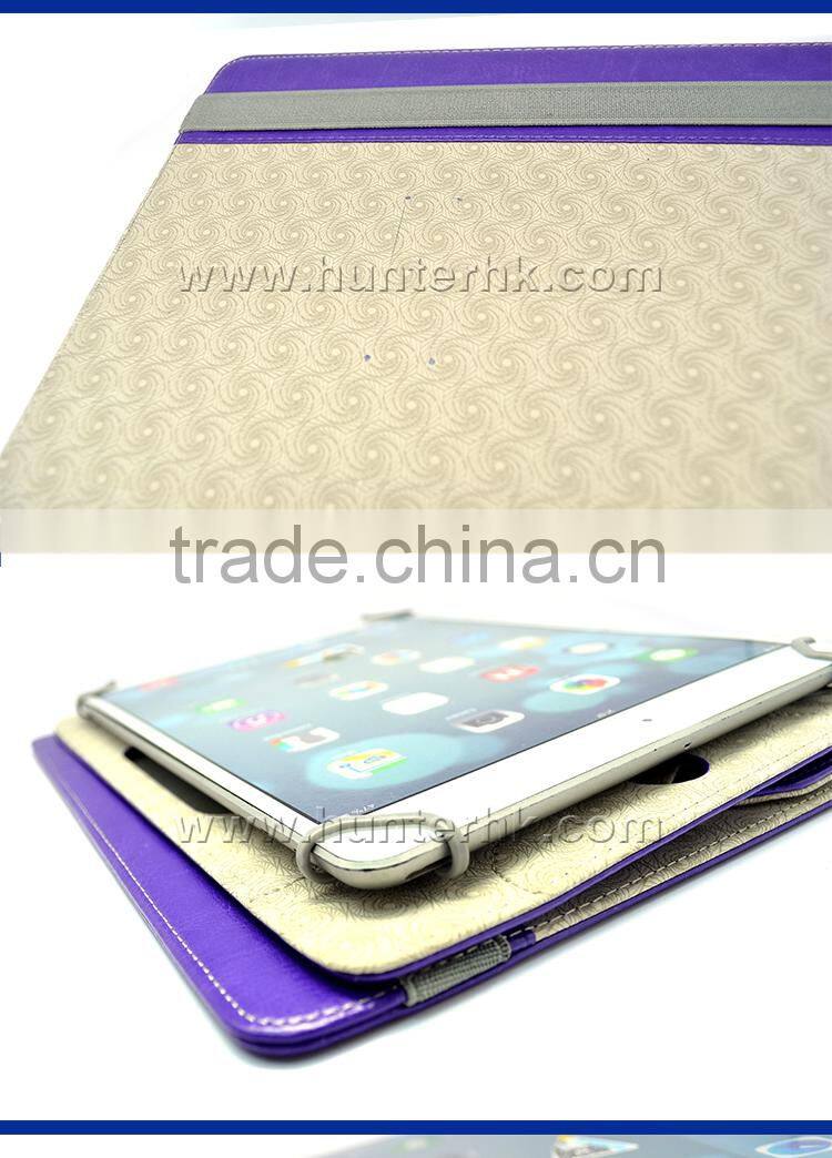 Purple Colour 3 Hole Tablet Case For iPad Pro