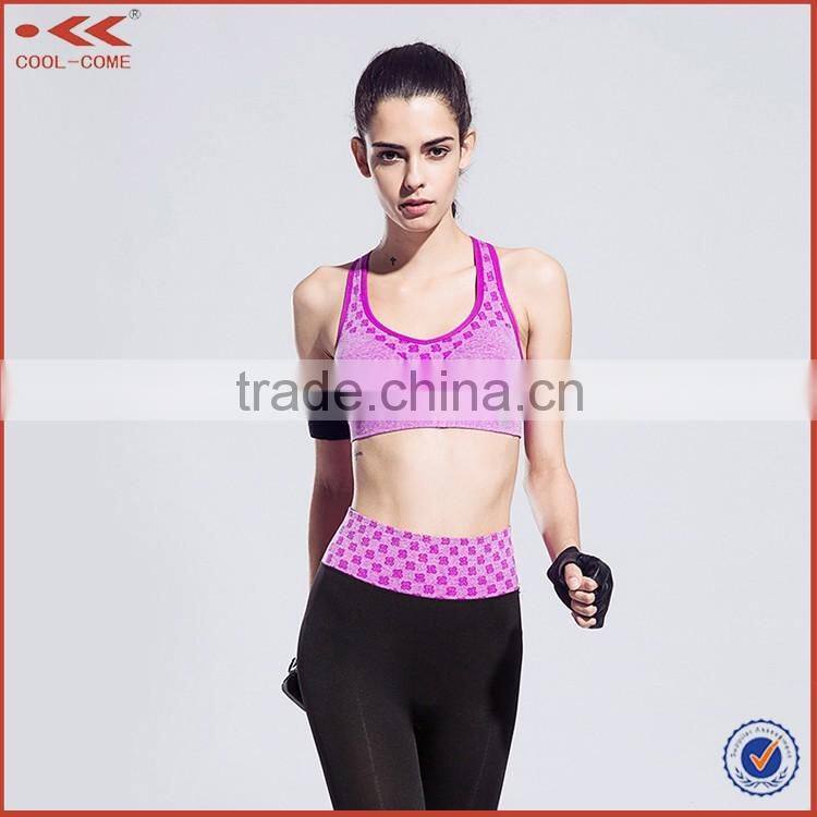 New products 2016 Fitness Stretch Workout Tank Top , Fitness Yoga Bra ,Padded Sport Bra