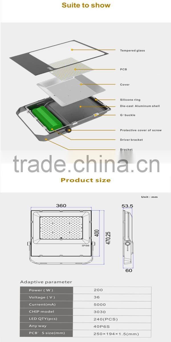 Multiple functions stainless steel stand driverless led flood light