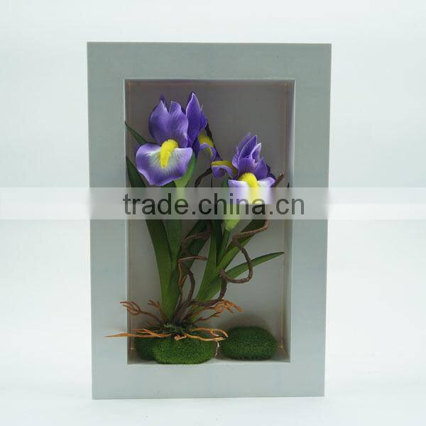 Indoor decoration artificial flower frame for wall decoration with wholesale price