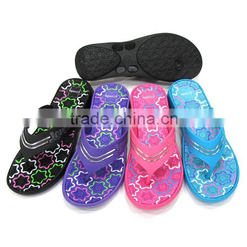 2015 popular PVC women slipper design