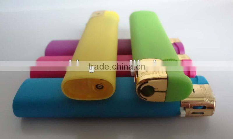 plastic material refillable round style electronic cigarette lighter
