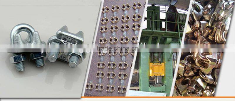 high quality galv. din741 malleable iron wire rope clips