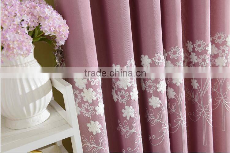 2015 Latest design fabric curtains for living room window curtain