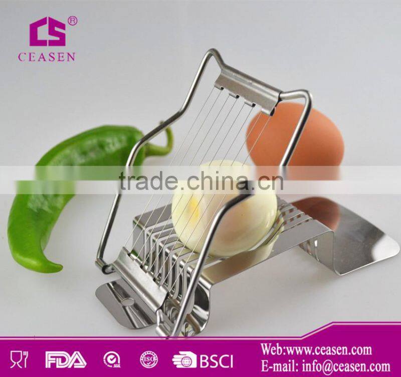 stainless steel and Plastic egg slicer