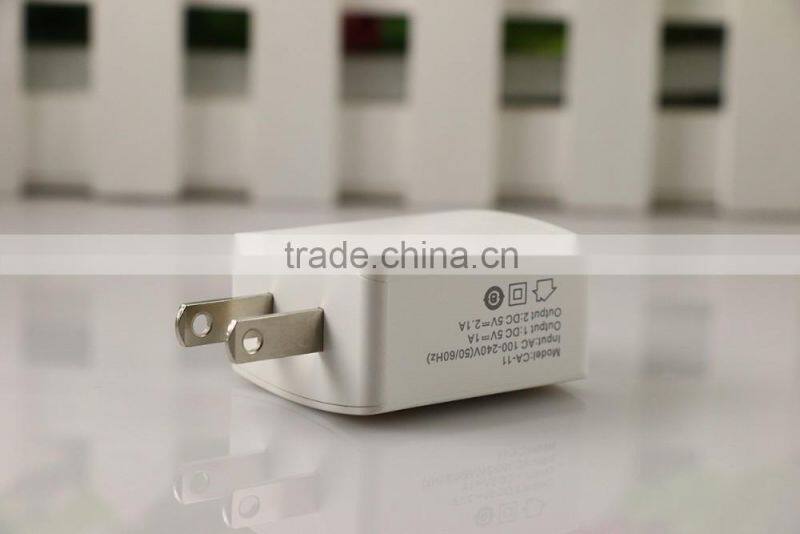 Factory bulk usb home charger dual USB wall charger