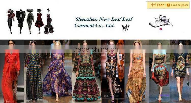 Hot selling 2014 Newest elegant black long sleeve slim tops+dot printed pakage hip skirt designer inspired dress with puff neck