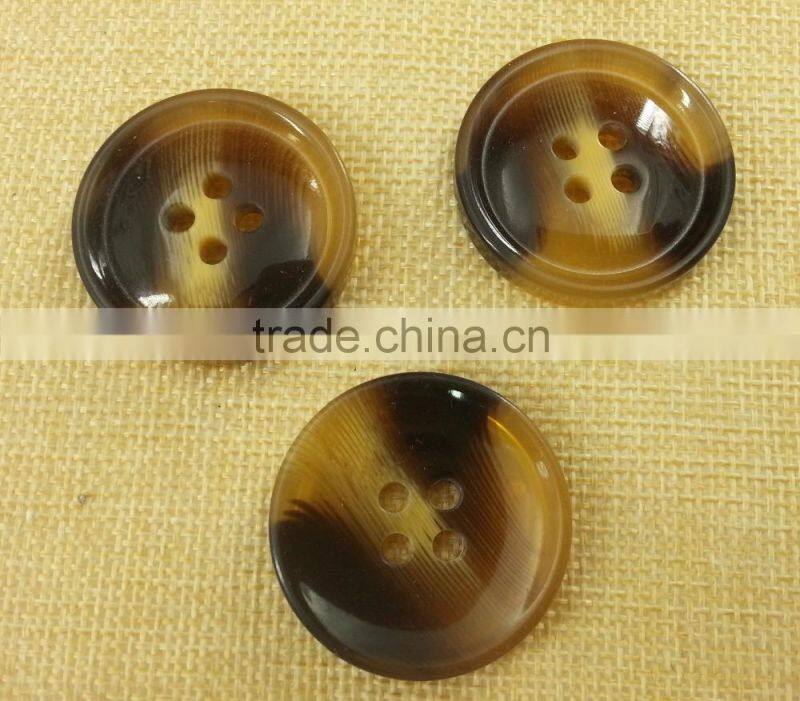 Polyester Faux horn button