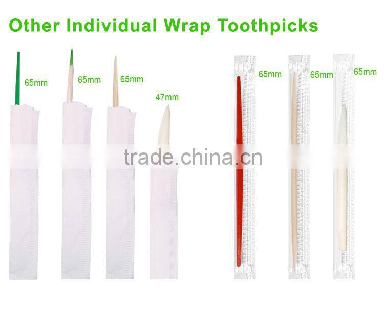 Individual paper wrapped mint tooth pick