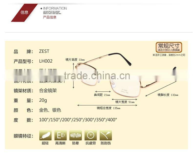 ZEST Men And Women Anti Fatigue Folding Reading Glasses