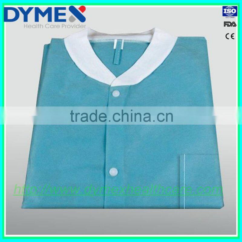 2015 New Products Medical Lab Coat with Knitted Cuff