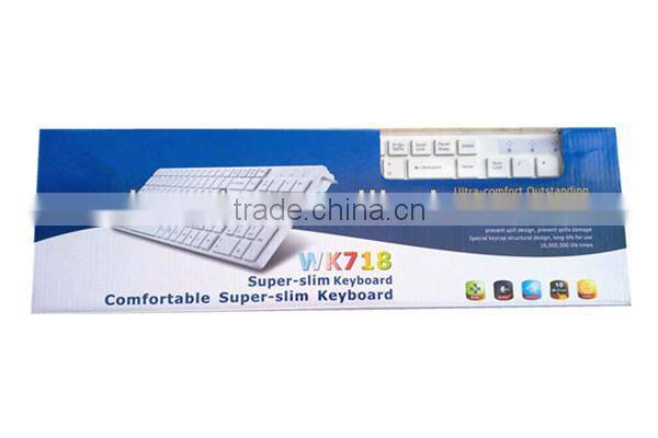 High quality wired usb multimedia chocolate keyboard KB807