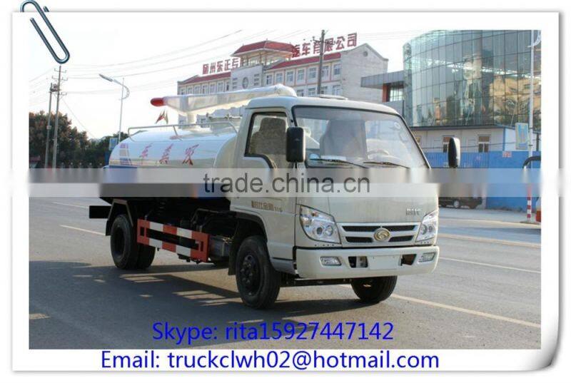 3000L to 4000L China fecal suction truck,4*2 small fecal suction truck