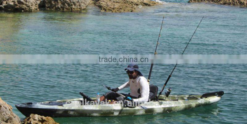 12ft one seater plastic fishing kayak sale