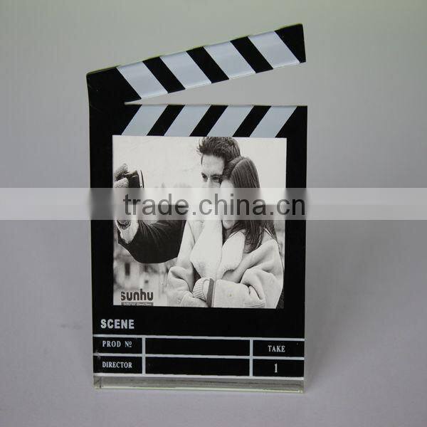 2015 rotatable black acrylic photo frame