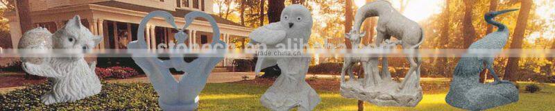 Stone Caved Marble Outdoor Fireplace