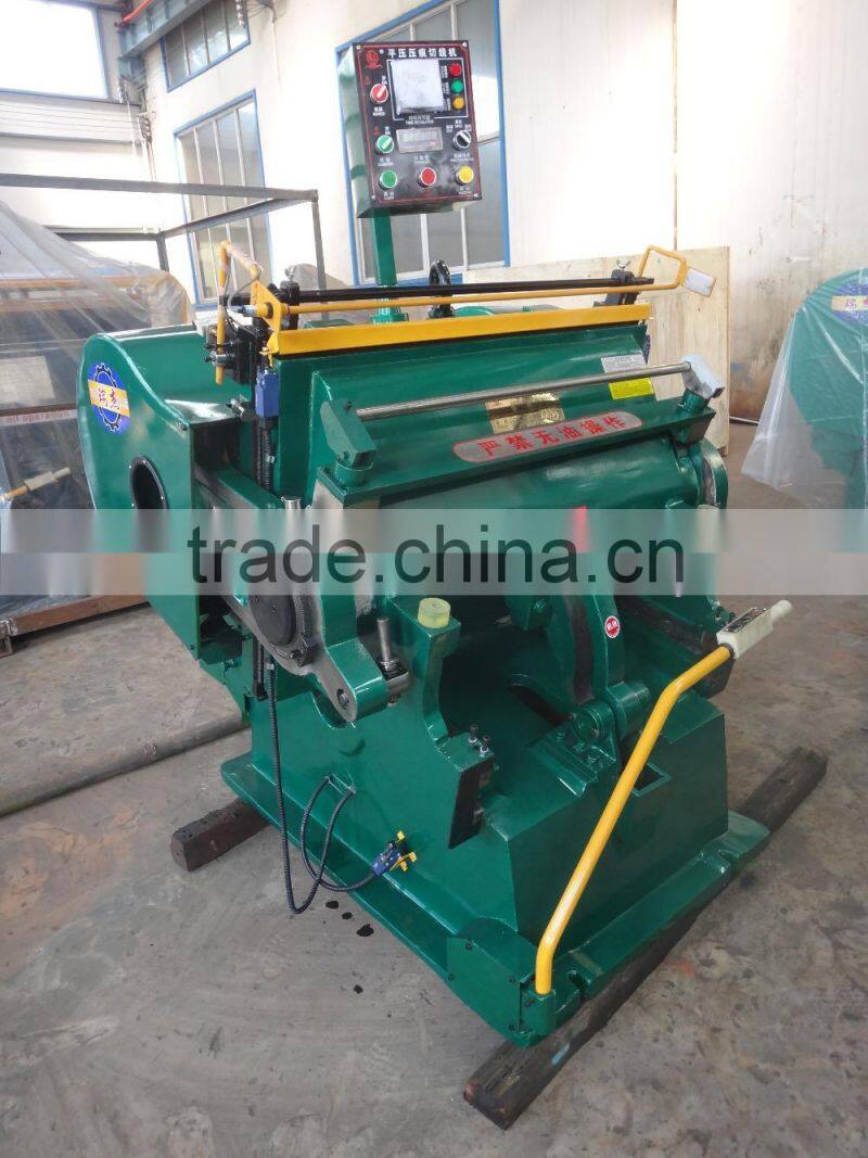 New Condition manual die cutting and creasing machine for corrugated carton box