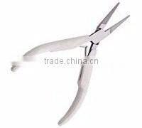 Long pointed nose pliers spring,White Molded Handle SM-3102
