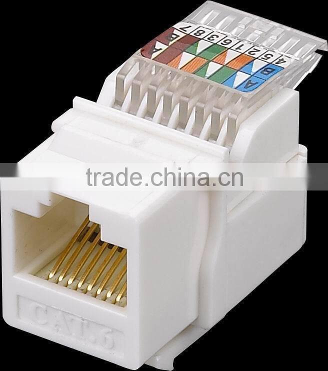 UTP rj45 cat5e cat6 utp female keystone jack