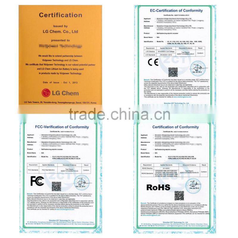 2016 hot 8 inch bluetooth 2 wheel scooter self balancing scooter with LG battery Ancheer US plug AM002555