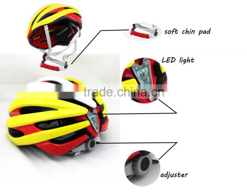 2015 New Model Cycling,Integrated Molding Helmet with Glasses