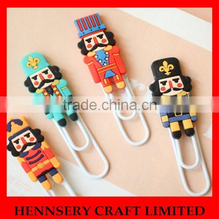 Rubber soft pvc flat metal paper clip