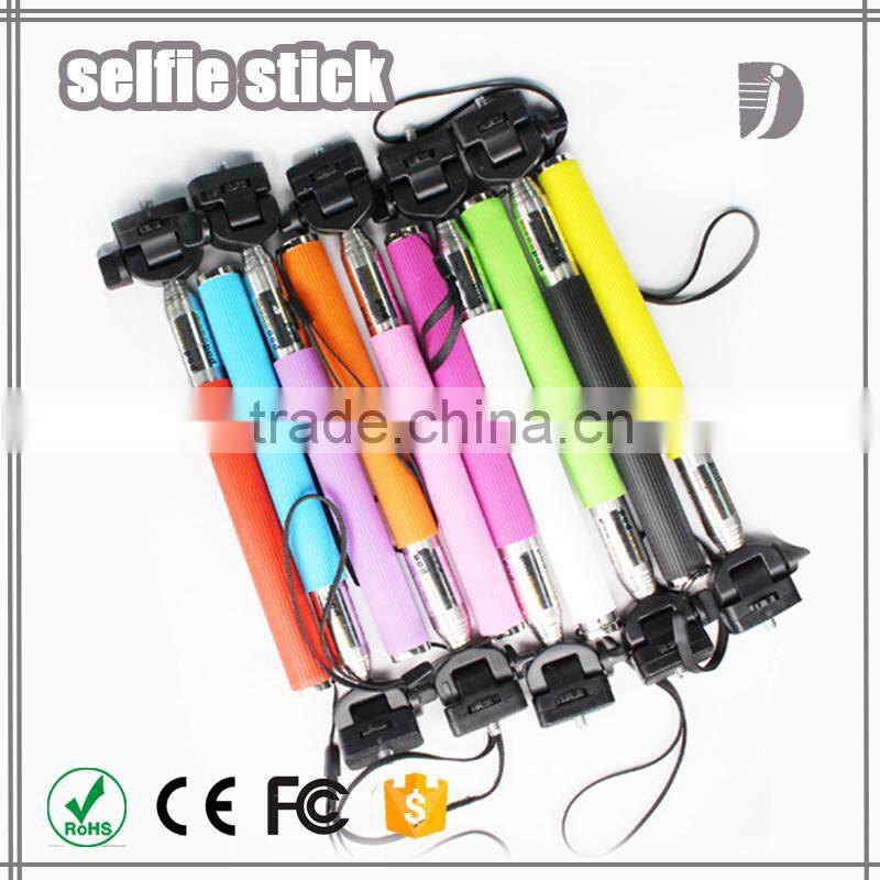Cash on delivery from china extendable selfie stick with bluetooth remote