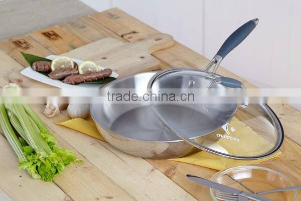 Tri-Ply Stainless Steel korea nonstick frying pan