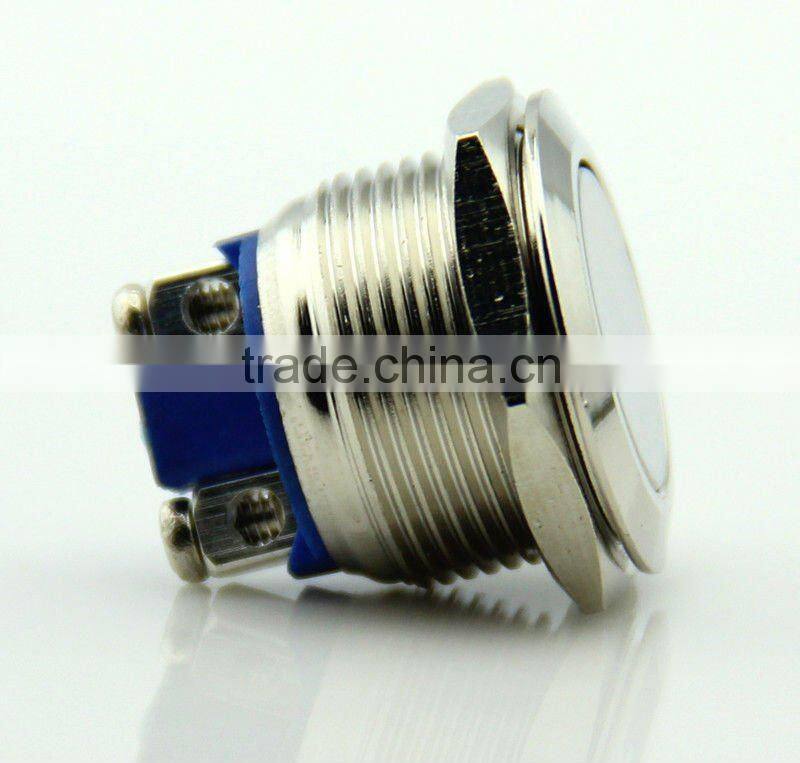 F0273 19mm metal push button pushbutton switch Momentary screw feet