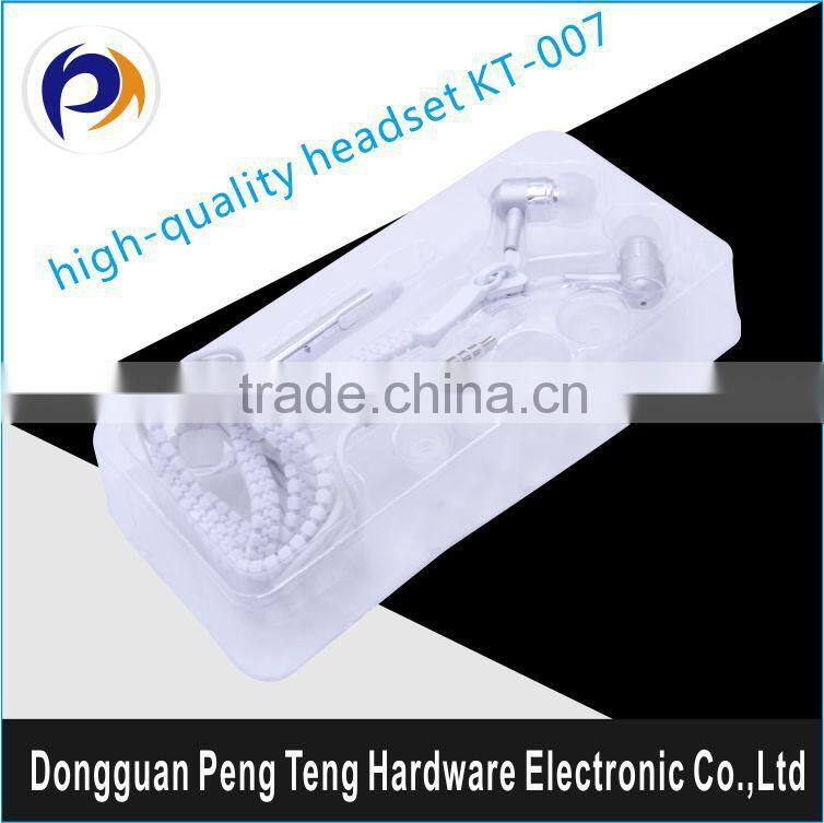 fashion design earphone zipper with mic