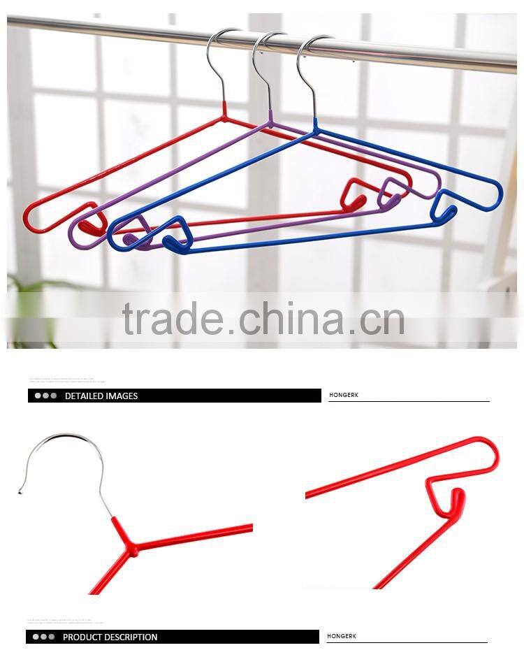 muilt metal plastic pvc coating clothes hanger,pants hanger