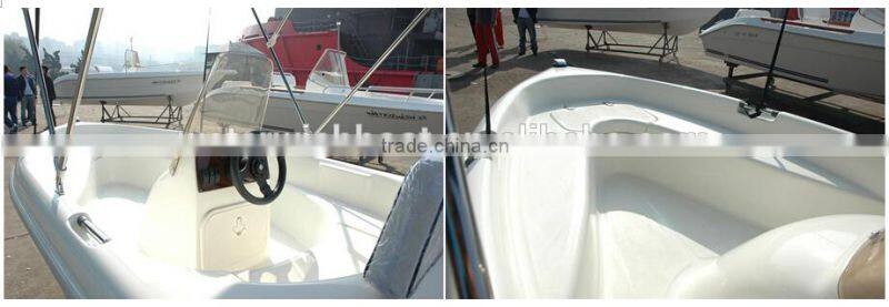 waterwish QD 12 open small fiberglass boat for fishing
