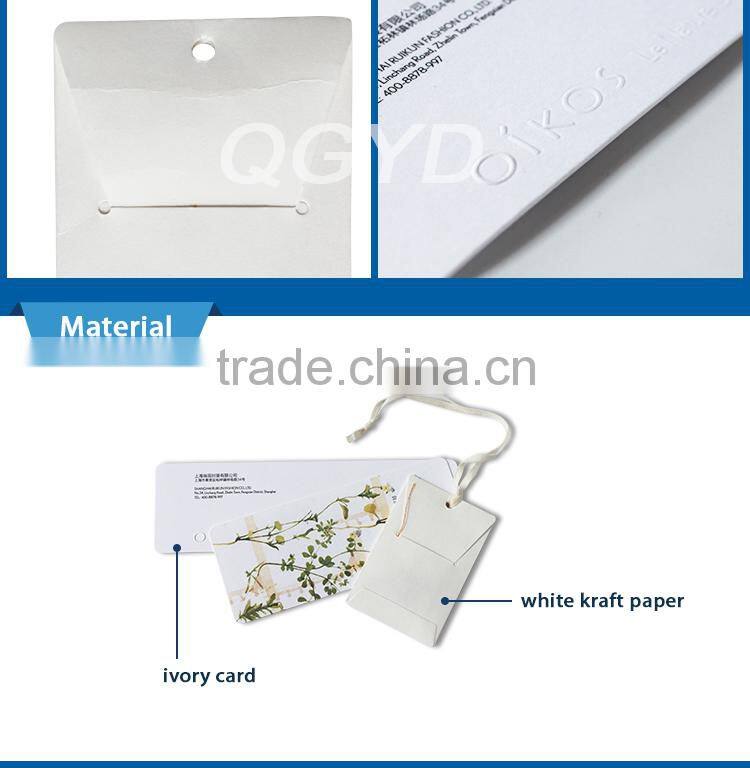 alibaba china 2014 Fashion Clothing Brand Tags and Paper Garment Hang Tags For Clothing