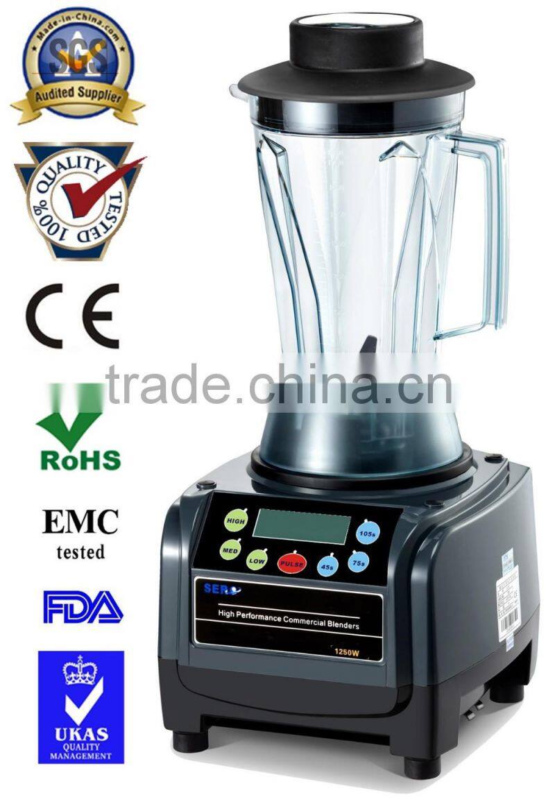 1250W Super Powerful Motor High Performence Commercial Ice Blender Machine