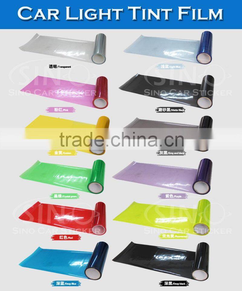 CARLIKE 12"x394" 3D Lens Green Adhesive Film Car Headlight Vinyl