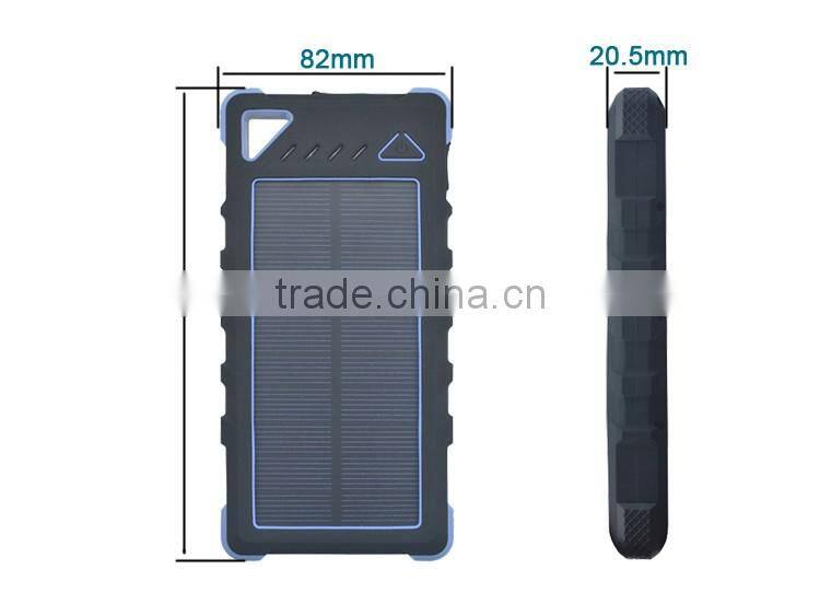 2016 Hottest selling Mobile Portable Solar Charger for Xiaomi Power Bank 16000mah logo customizable