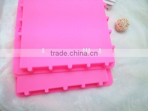 12 cavities bar shape silicone soap mould