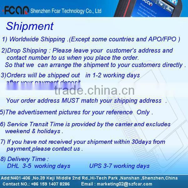 FCAR F3-G Truck and Car engine Scanner read fault code , read code, service light reset ,throttle reset and so on