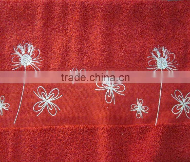 21S Jacquard embroidery towel
