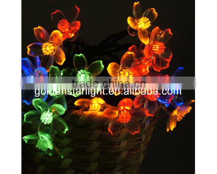 Christmas Festival Solar Powered 35 pcs Flower Shaped Garden Decorative Tree Light