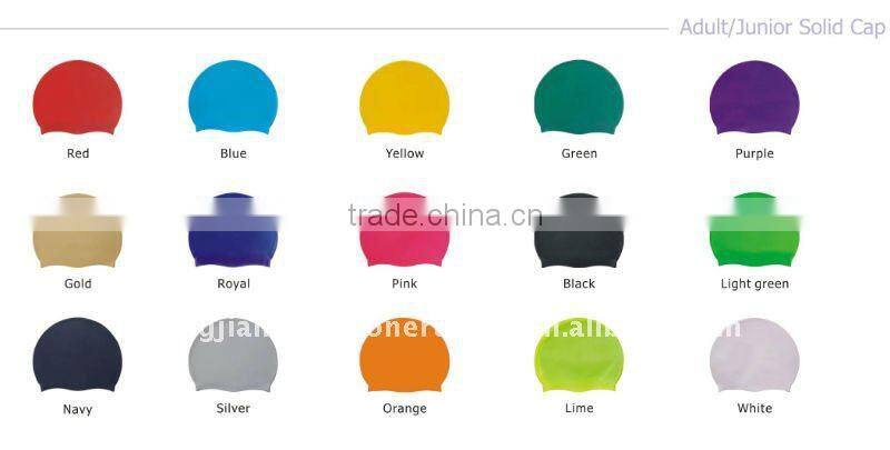Hot sales! printing silicone swim cap ,funny silicone swimming cap