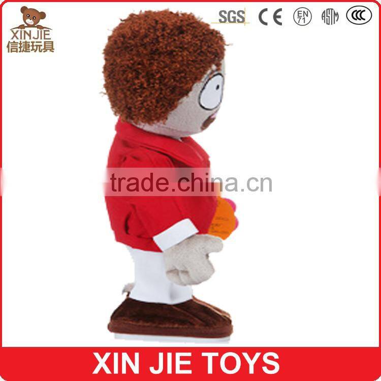 plush musical zombie toy sing zombie soft toys custom stuffed zombie toy with music