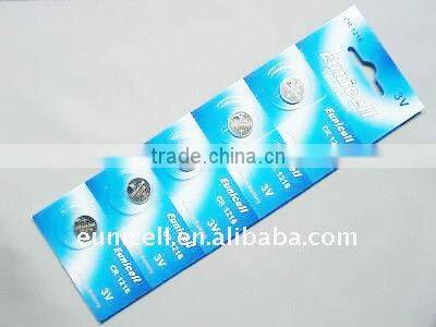 Top Quality Lithium 3V button battery CR1216 CR1220