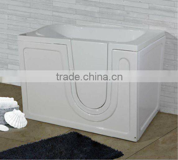 P shape acrylic bathtub,baby bathtub,square acrylic bathtub