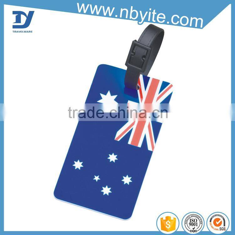 OEM factory in china hot sale pvc luggage tag with insert paper