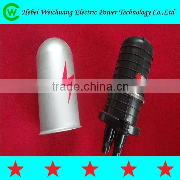 Electric overhead line accessories / Three port joint box for OPGW cable