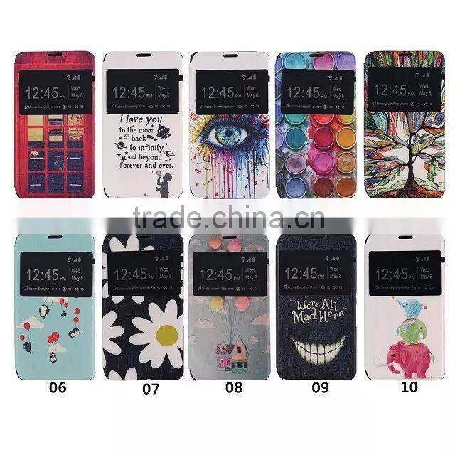 PU Plastic Printed Back Cell Phone Case For SONY E4