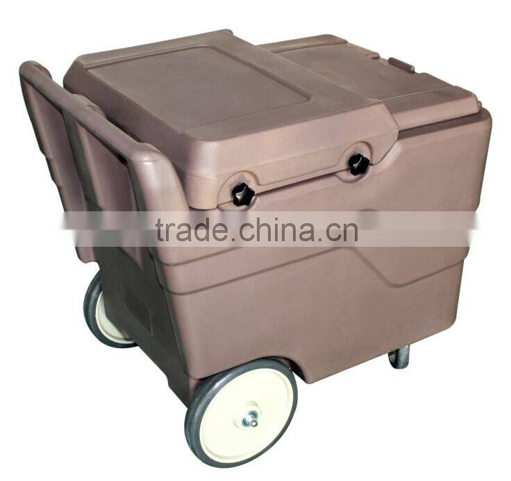 110L Plastic ice cool carts, ice storage carts for cooling